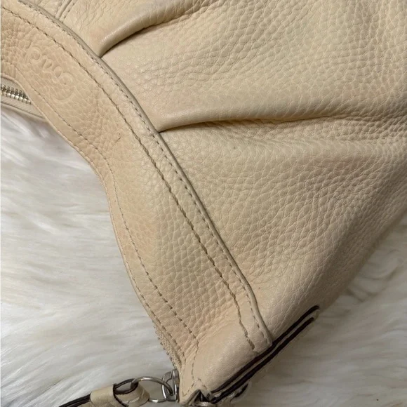Coach Cream Leather Hobo Bag# F 13730 - Picture 11 of 15